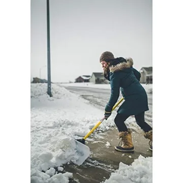 The Snowplow Original Snow Pusher 24" Wide Model for Efficient Shoveling