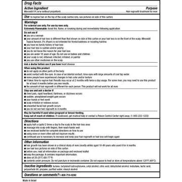 Kirkland Signature Minoxidil Foam for Hair Regrowth 6 Ct