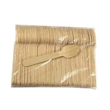 Perfect Stix 6.25" Wooden Cutlery Spoons - 250 Count Eco-Friendly Birchwood