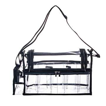 Large Capacity PVC Makeup Artist Cosmetic Organizer Bag