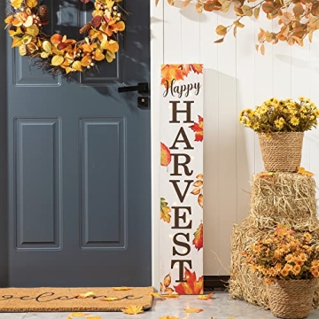 Glitzhome Lighted Harvest Sign for Fall Decor