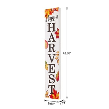 Glitzhome Lighted Harvest Sign for Fall Decor