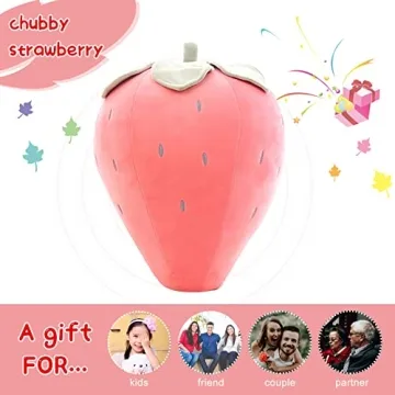 Cute Soft Strawberry Plush Pillows for Kids Comfort