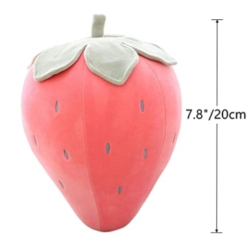 Cute Soft Strawberry Plush Pillows for Kids Comfort