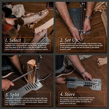 Hickory Summit Kindling Splitter for Easy Firewood Preparation