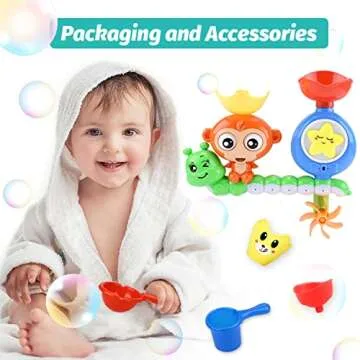 Bath Toys for Toddlers 1-3 Age 1 2 3 4 Year Old Boys Girls Toddler Bath Tub Toys for Kids Baby Infant Water Bath Tub Toys