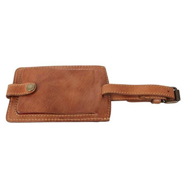 Stylish Rawlings Baseball Luggage Tags in Tan Leather