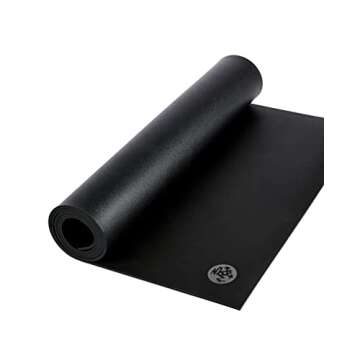 Manduka GRP Adapt Hot Yoga Mat - For Women and Men, Durable, Non Slip Grip, Sweat Resistant, 5mm Thick, 71 Inch, Black