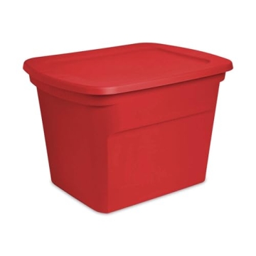 Sterilite 18 Gallon Heavy-Duty Plastic Storage Bins - 8 Pack for Seasonal Decor and More
