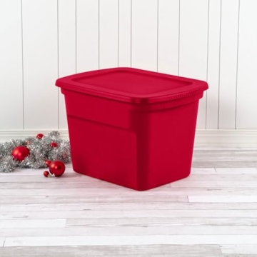Sterilite 18 Gallon Stackable Storage Totes for Home Organization