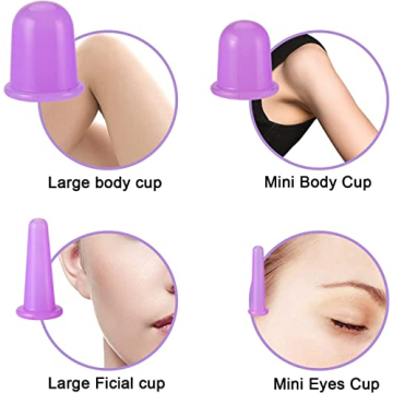 Rejuvenate Skin with Facial Cupping Set for Pain Relief
