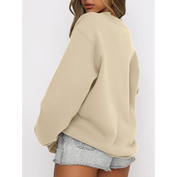 ANRABESS Women's Cozy Crewneck Pullover Sweater