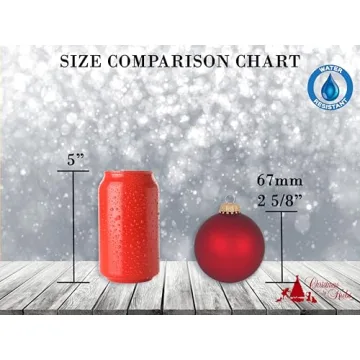 Krebs Designer Seamless Glass Ball Ornaments for Christmas