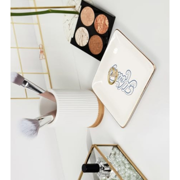 WODMIS Cowgirl Themed Jewelry Tray Dish for Gifts