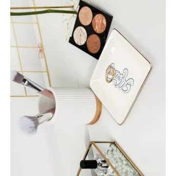 WODMIS Cowgirl Themed Jewelry Tray Dish for Gifts