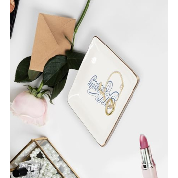 WODMIS Cowgirl Themed Jewelry Tray Dish for Gifts