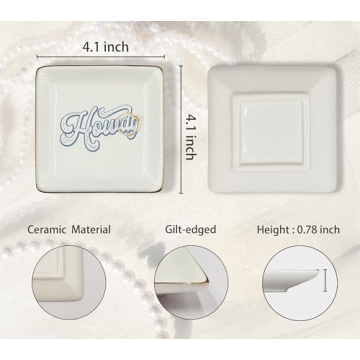 WODMIS Cowgirl Themed Jewelry Tray Dish for Gifts