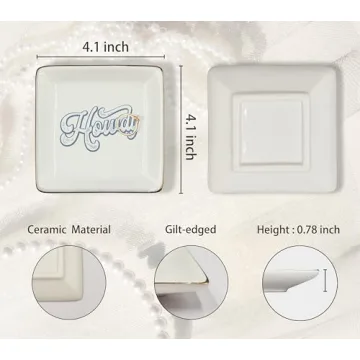 WODMIS Cowgirl Themed Jewelry Tray Dish for Gifts