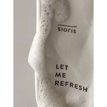 SIORIS Let me refresh foam cleanser 120ml 4.05fl.oz. slightly acid cleanser, nourish and soothe skin...