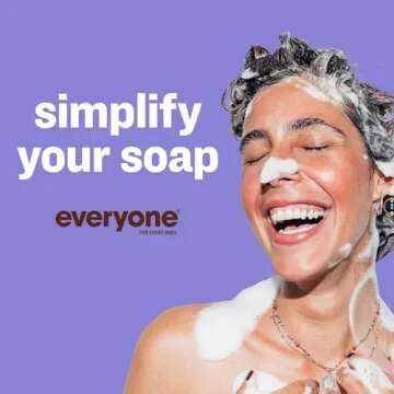 Everyone 3-in-1 Soap, Body Wash, Bubble Bath, Shampoo, 32 Ounce (Pack of 1), Lavender and Aloe, Coconut Cleanser with Organic Plant Extracts and Pure Essential Oils
