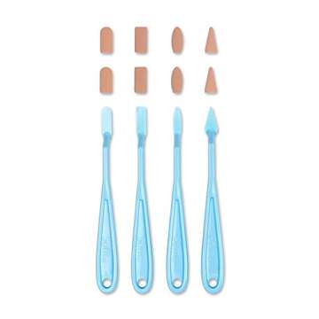 Sofft Artist Tools by GOLDEN, Knives and Covers - Mixed, Pack of 12, Professional Artist Pastels