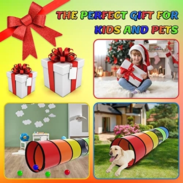6ft Pop-Up Play Tunnel Safe Durable Fun for Toddlers Pets