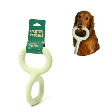 Earth Rated Tug of War Toy for Dogs and Puppies, Interactive Dog Pull Toys, Ergonomic Grip, Natural ...