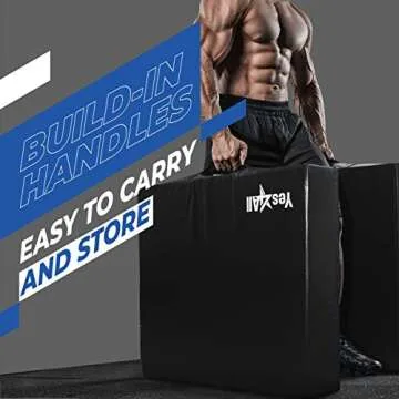 Yes4All 6 Inches Silencer Drop Pads/Weightlifting Drop Pads - Blue