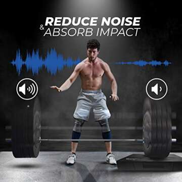 Yes4All 6 Inches Silencer Drop Pads/Weightlifting Drop Pads - Blue