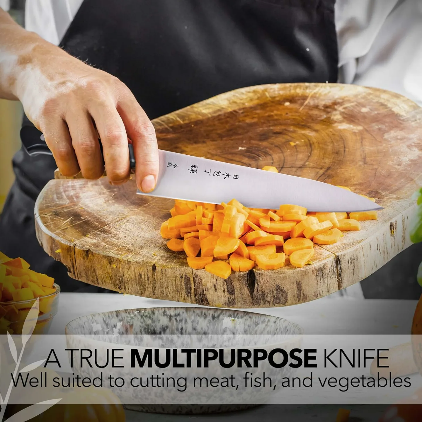 Kagayaki CarboNext 7" Chef's Knife - Ergonomic Design