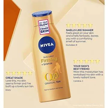 NIVEA Q10 Gradual Tan Moisturizer for Radiant Skin