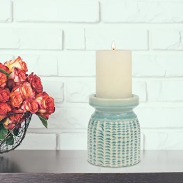 Chic Ocean-Inspired Ceramic Candle Holder for Home Decor