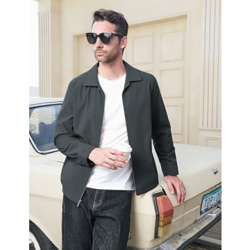 Stylish MAGCOMSEN Men's Lightweight Windbreaker Jacket