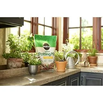 Miracle-Gro Indoor Potting Mix, Blended for a Variety of Houseplants, Feeds for up to 6 Months, 6 qt., 2-Pack