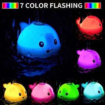 ZHENDUO Light Up Bath Toy for Toddlers and Kids