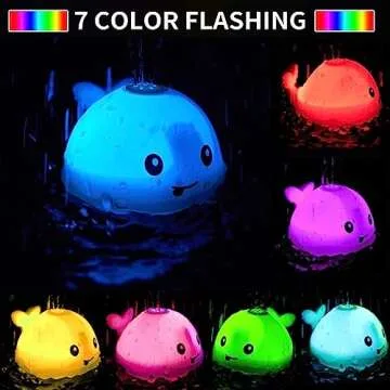 ZHENDUO Light Up Bath Toy for Toddlers and Kids