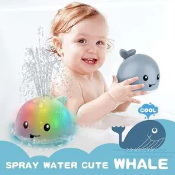 ZHENDUO Light Up Bath Toy for Toddlers and Kids