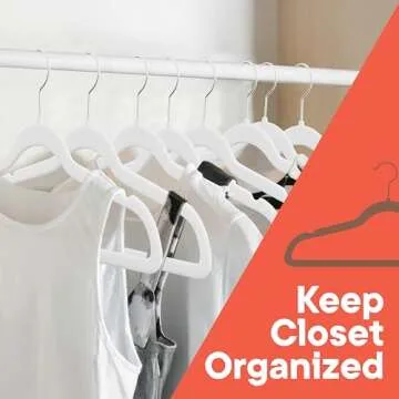 White Velvet Hangers 150 Pack for Elegant Closet Organization
