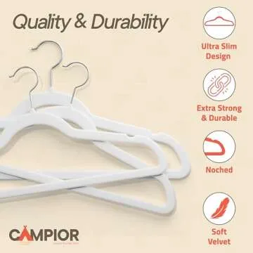 White Velvet Hangers 150 Pack for Elegant Closet Organization