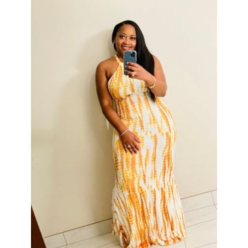 Bohemian Floral Maxi Dress for Women Summer Beach