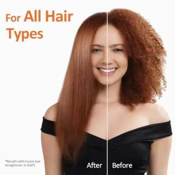 Faszin Professional Hair Straightener, 1.18 inch Ionic Titanium Plate, 20S Fast Heat Up Flat Iron with Clear LED Display, 2 in 1 Straightener and Curler Styling Tool for Straighten Hair (Pink)