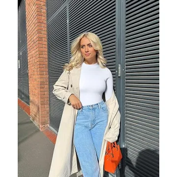 OQQ Sexy Ribbed Bodysuits - Stylish & Comfortable