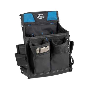 Dead On Tools HDP222496 Pro Electricians Professional Pouch, Black|black