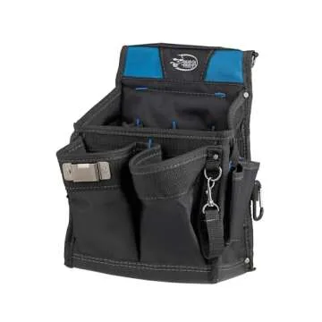 Dead On Tools HDP222496 Pro Electricians Professional Pouch, Black|black