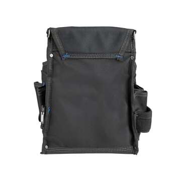 Dead On Tools HDP222496 Pro Electricians Professional Pouch, Black|black