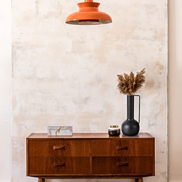 Stylish Modern Black Metal Vase for Home Décor