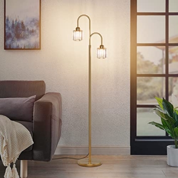Elegant Ralbay Crystal Gold Floor Lamp for Every Room