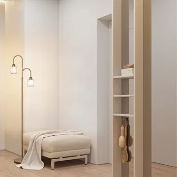 Elegant Ralbay Crystal Gold Floor Lamp for Every Room