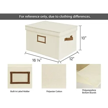 StorageWorks 32L Bins - Stylish Storage Solutions (3-Pack)