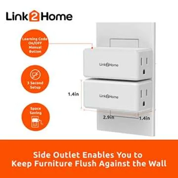 Link2Home Wireless Remote Control Outlet Light Switch